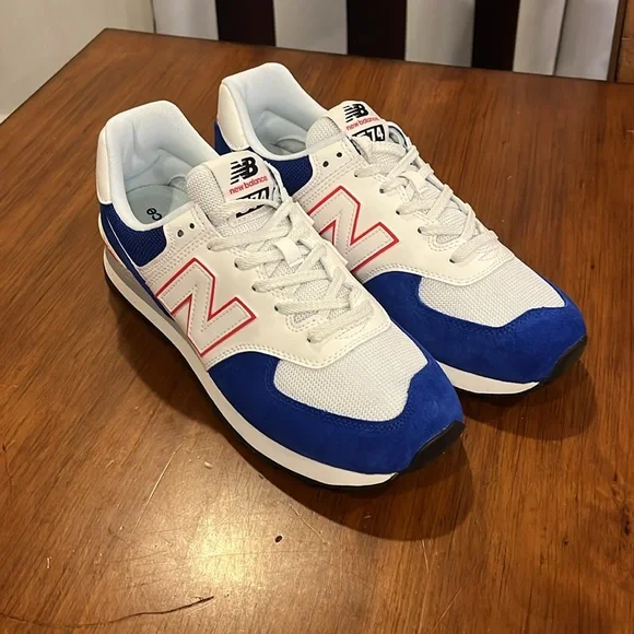 New Balance 574 Shoes Sneakers U574VN2 blue white Mens Size 10
